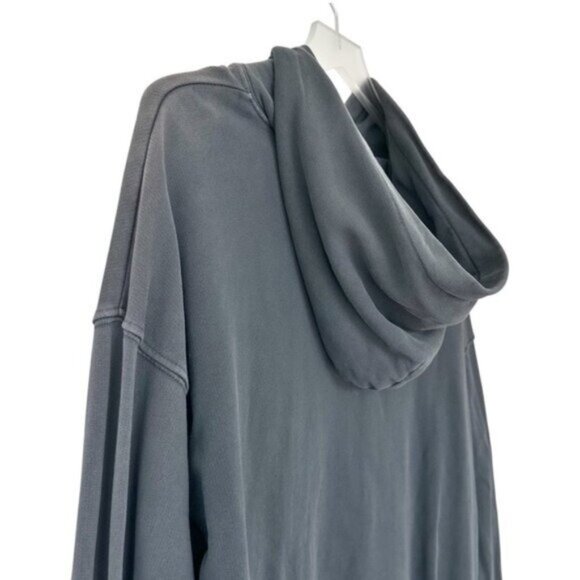 Anine Bing Rowe Eagle Ash Gray Oversized Pullover Hoodie Sweatshirt Size XS - Picture 9 of 13